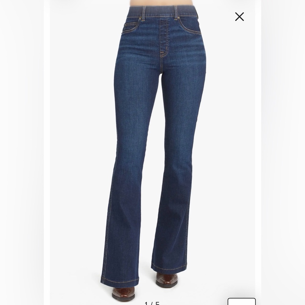 SPANX Dark Blue Flare Jeans